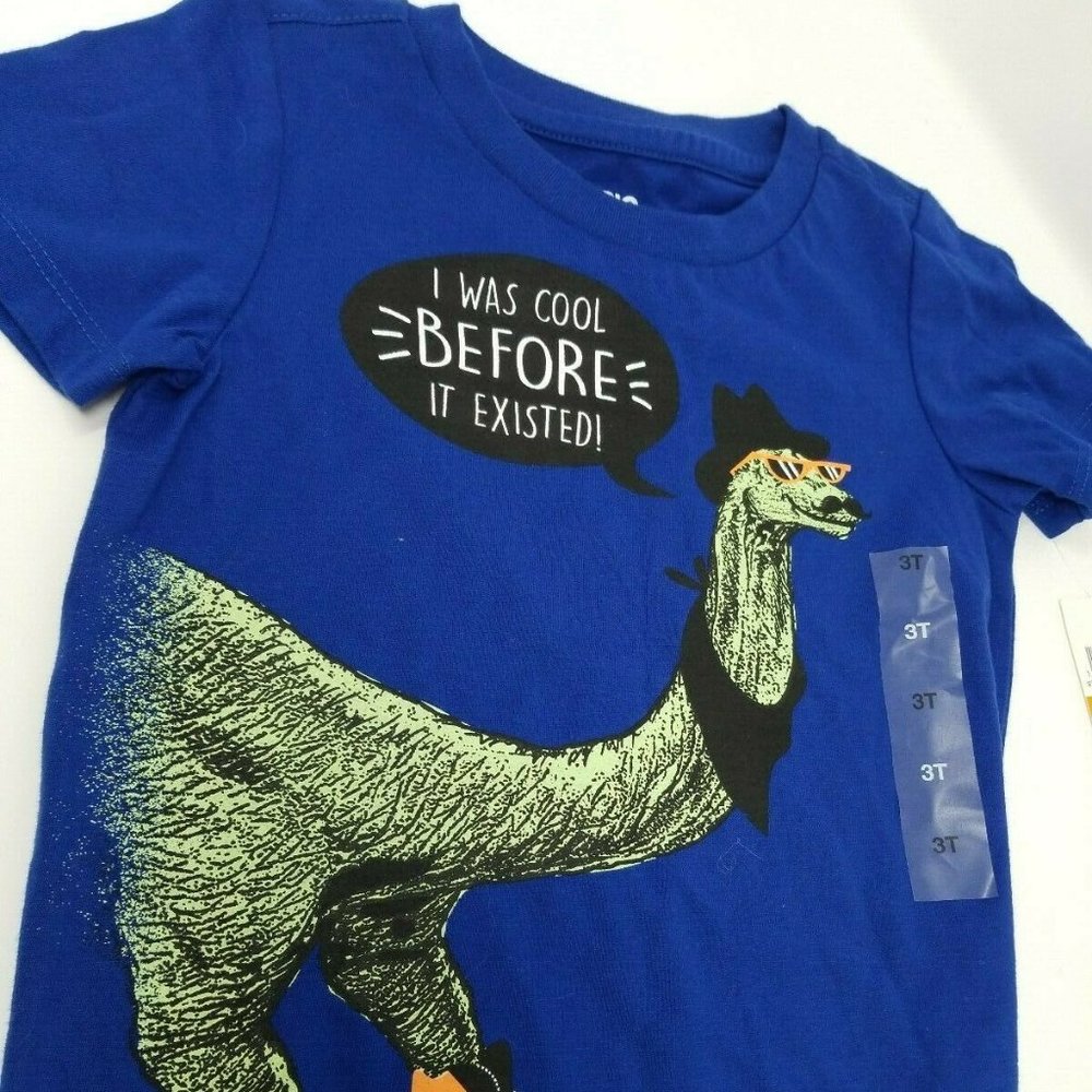 Epic Threads Boys Dinosaur T-Shirt Blue 3T NWT
